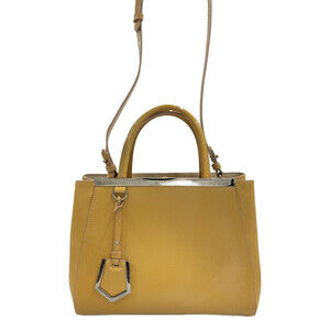Fendi 2Jours tote bag yellow leather